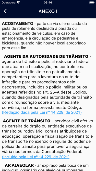 Legislação de Trânsito Screenshot