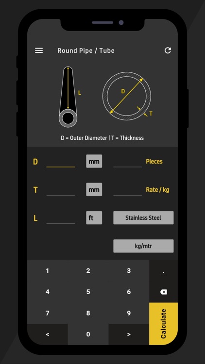 Metal Weight Calculator - MWC