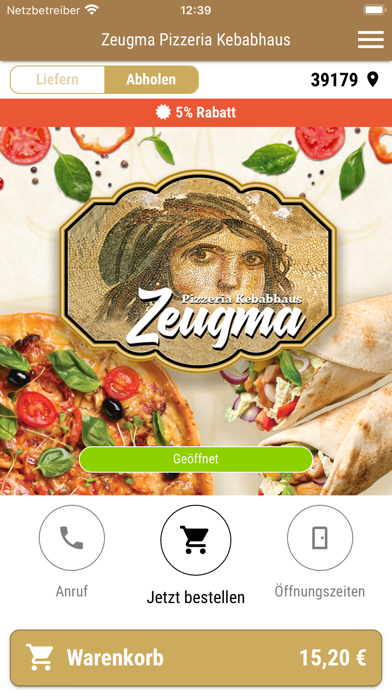 Zeugma Pizzeria Kebabhaus Screenshot