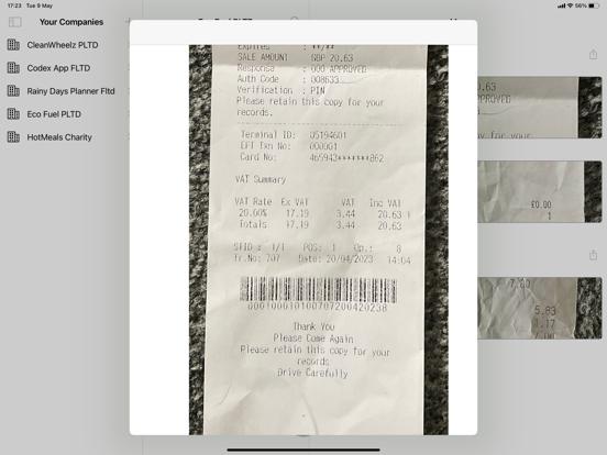 Scan Your Bills & Receipts iPad screenshot 3 - Business app