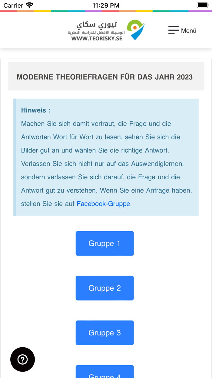 Teori B krkort - Tyska