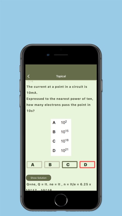 OCR AS Phy Topical mcqs Screenshot