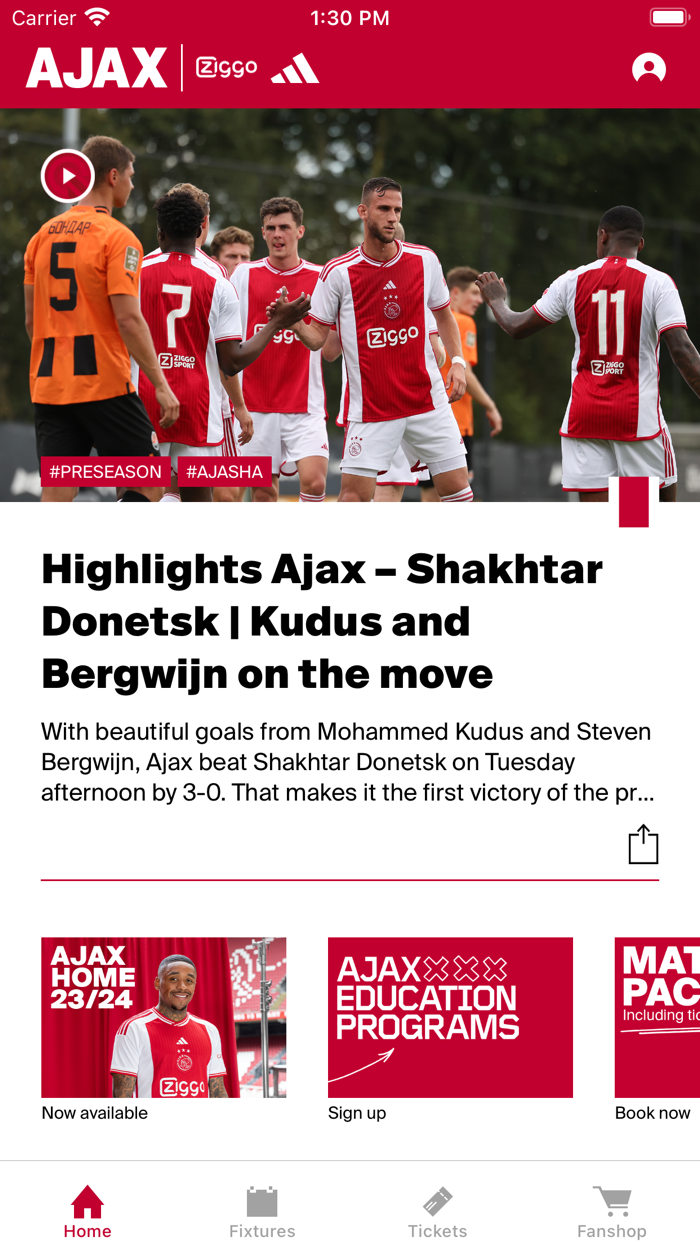 Ajax Official App