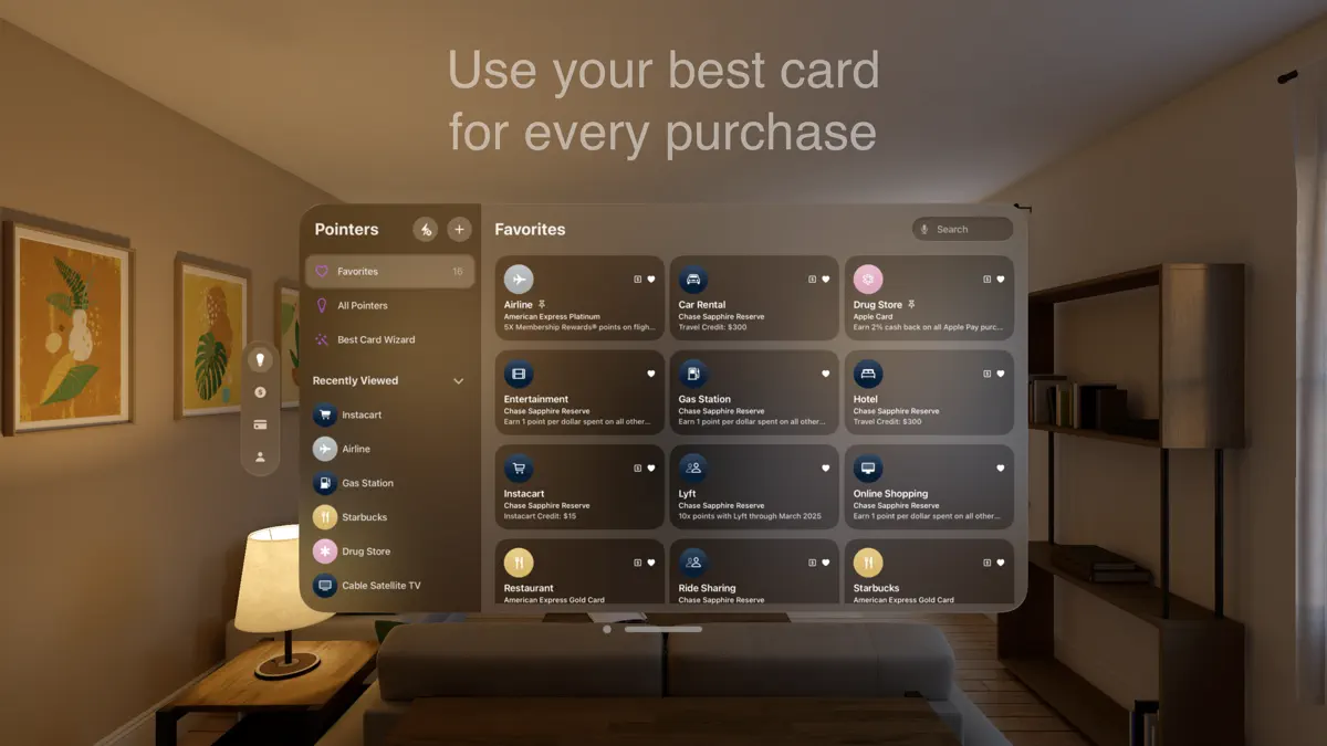 CardPointers for Credit Cards screenshot 1