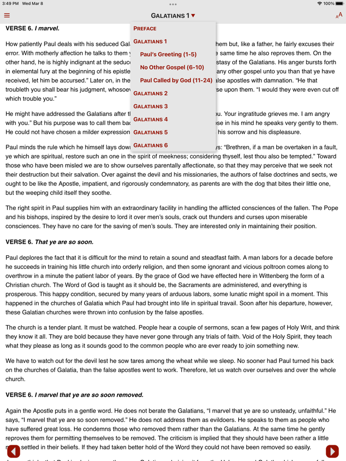 Luther’s Commentary Galatians