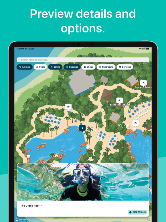 Discovery Cove iPad screenshot 3 - Travel app