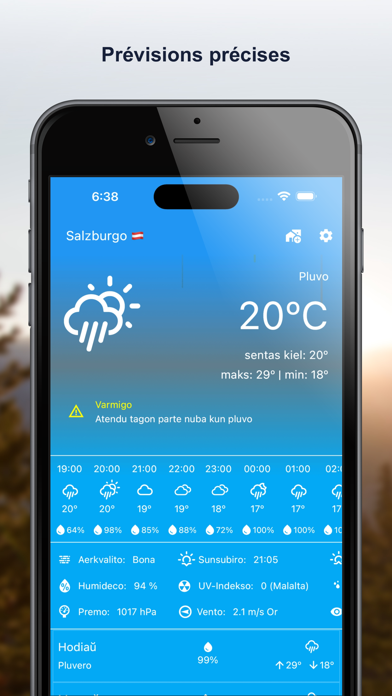 Screenshot #1 pour Vetero: Météo