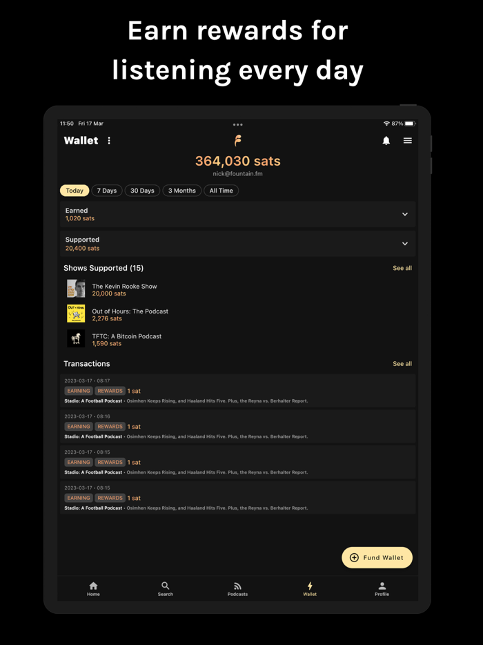 Fountain Podcast Player