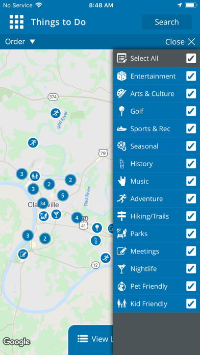 Visit Clarksville TN Screenshot