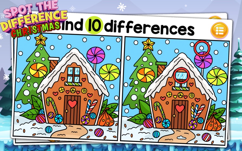 spot the difference: christmas iphone screenshot 2