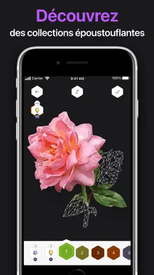 Capture d'écran de Polygon – Coloriage Par Numero sur iPhone 2