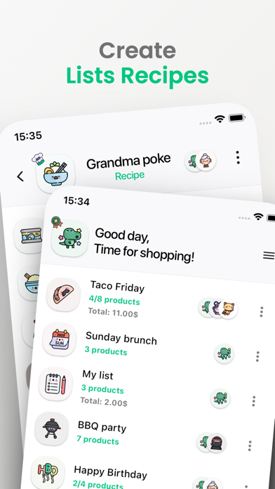 Shopamoji: Shopping List Screenshot