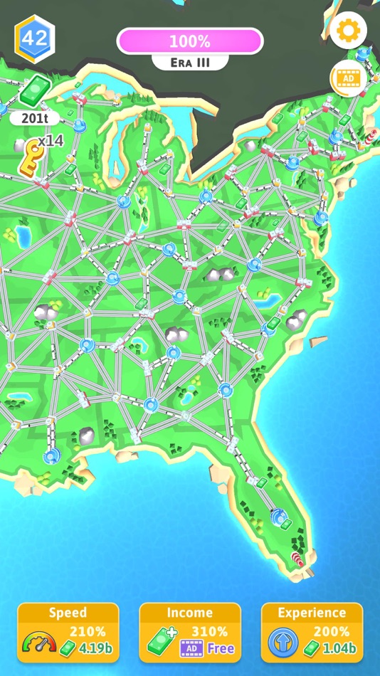 #3. Train Empire: Connect Railroad (iOS) 由: MAD PIXEL