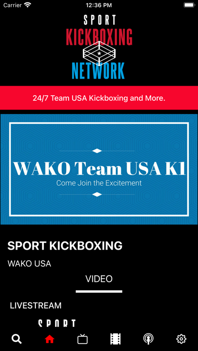 Sport Kickboxing Network Screenshot
