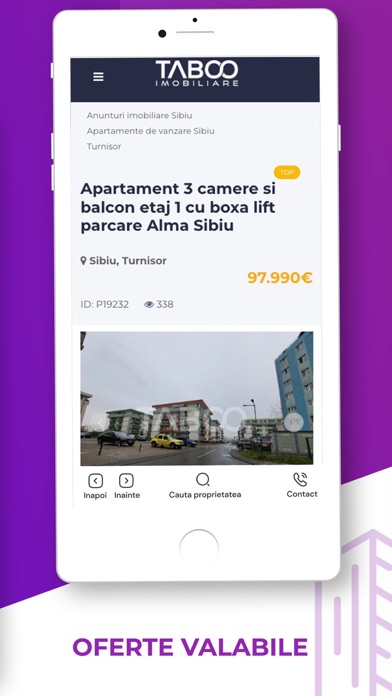 TABOO.ro Imobiliare Screenshot