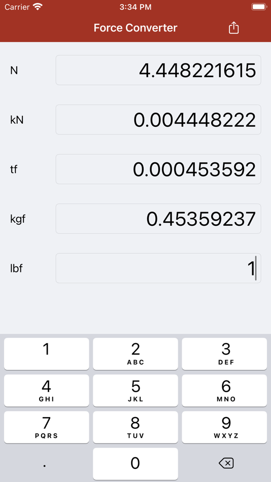 #1. Force Converter (iOS) 由: Anna Filobok