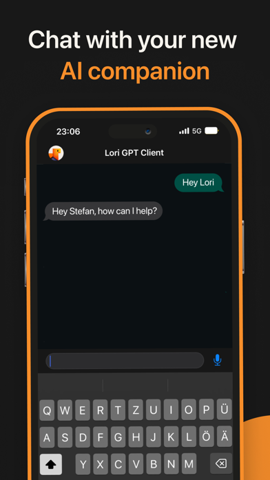 AI Chat Client - Lori Screenshot