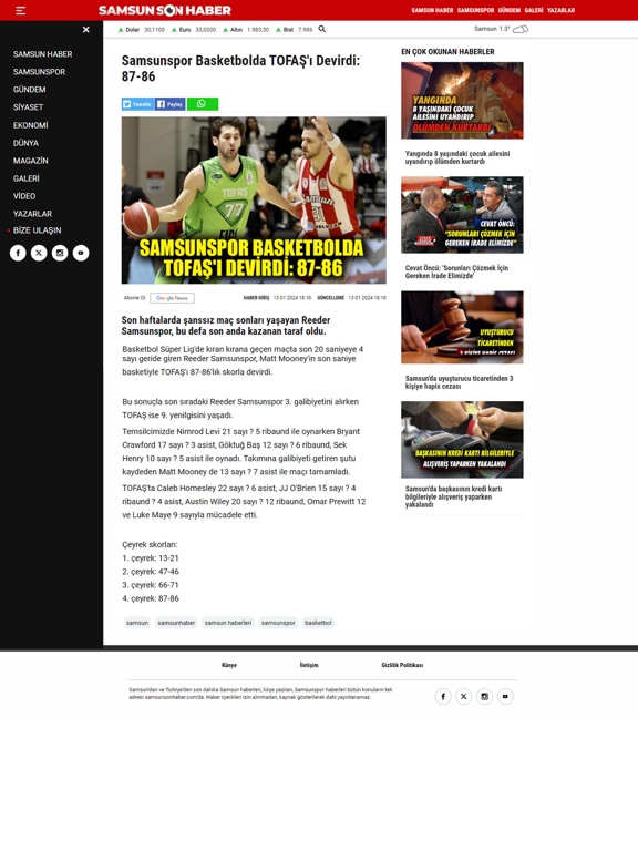 Screenshot #5 pour Samsun Son Haber SSH