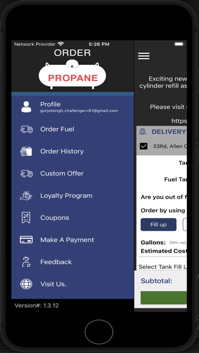 Order Fuel Screenshot