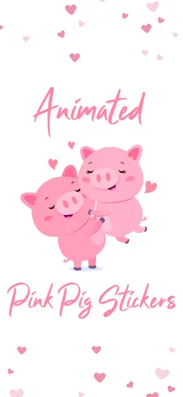 Game screenshot Animated Pink Pig Stickers mod apk