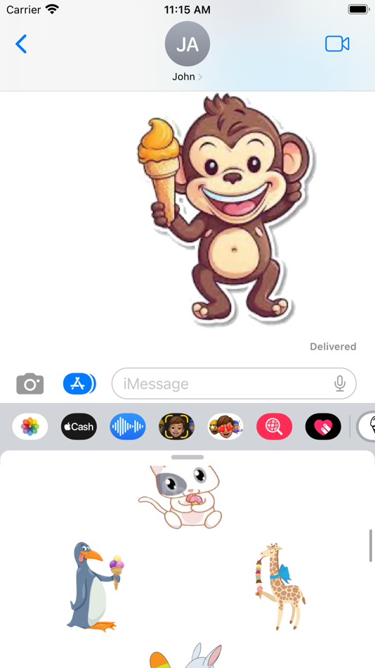 #5. Ice Cream Stickers App (iOS) 由: Paul Scott