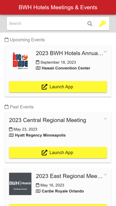 BWH Hotels Meetings & Events Screenshot