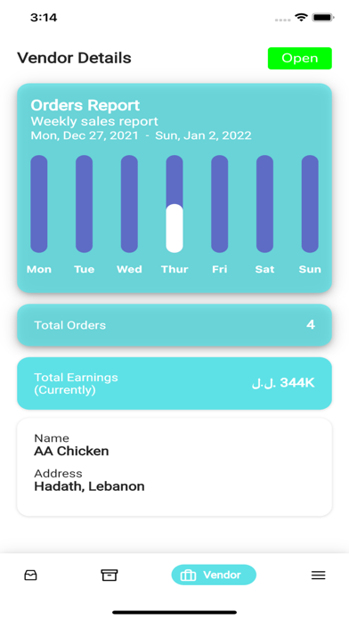 Deliverbo Merchants Screenshot