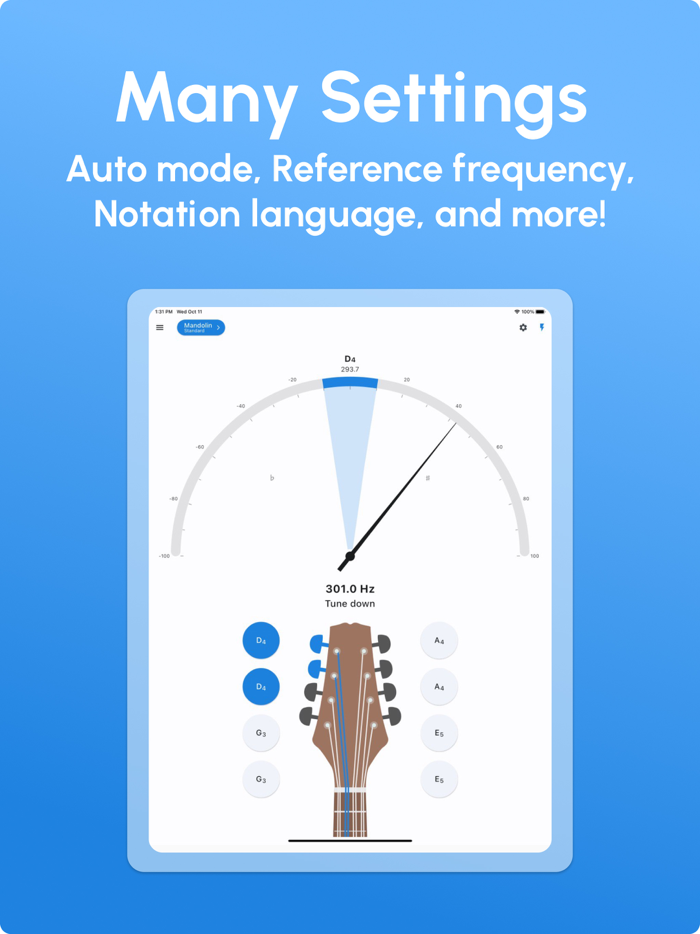 Mandolin Tuner - LikeTones