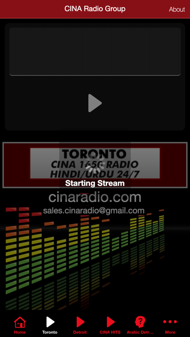 CINA Radio Screenshot