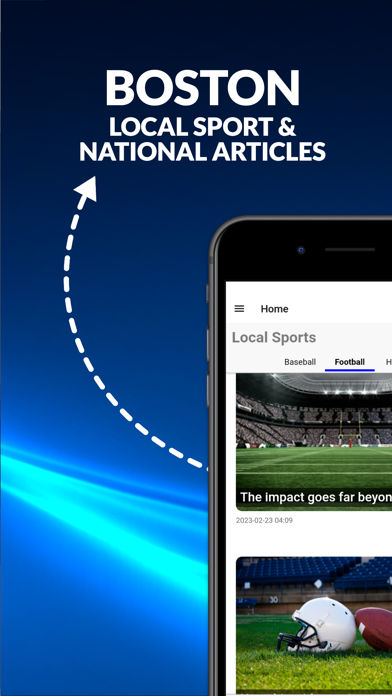 Screenshot #1 pour Boston Sports - Articles App