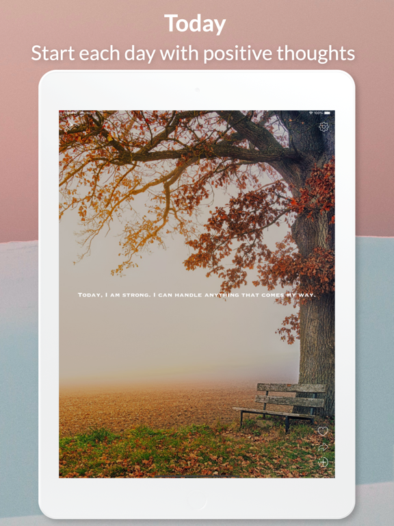 Today: Positivity Reminder iPad screenshot 6 - Health & Fitness app