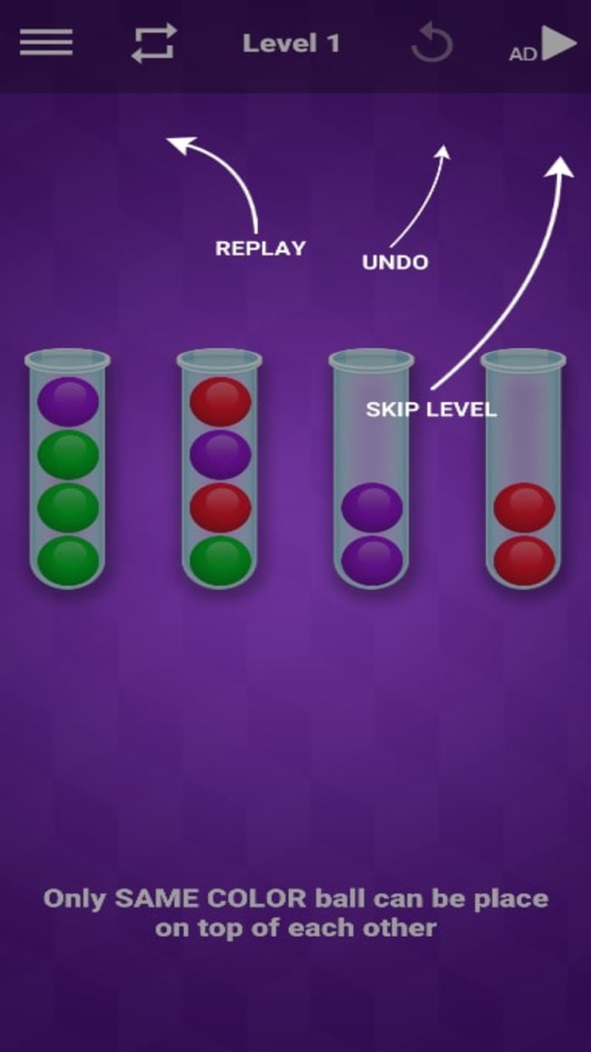 #4. Ball Sort Puzzle Ball Shot (iOS) By: Sharifa Nazari