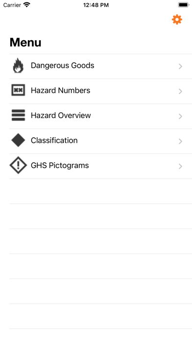 Dangerous Goods Screenshot
