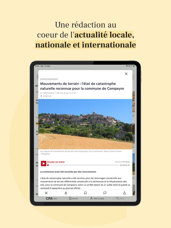 Screenshot #5 pour Centre Presse Aveyron - Actus