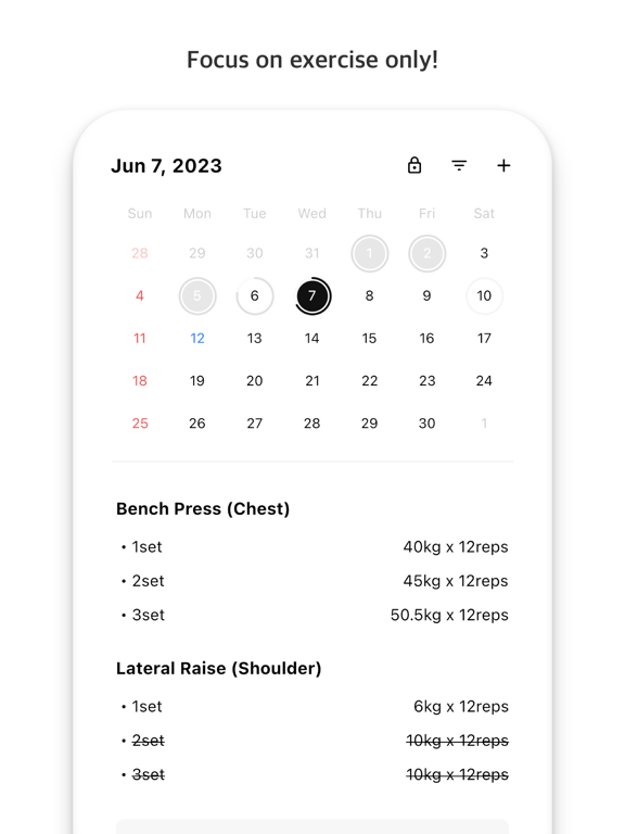 Selfit - Fitness Planner iPad screenshot 1 - Health & Fitness app