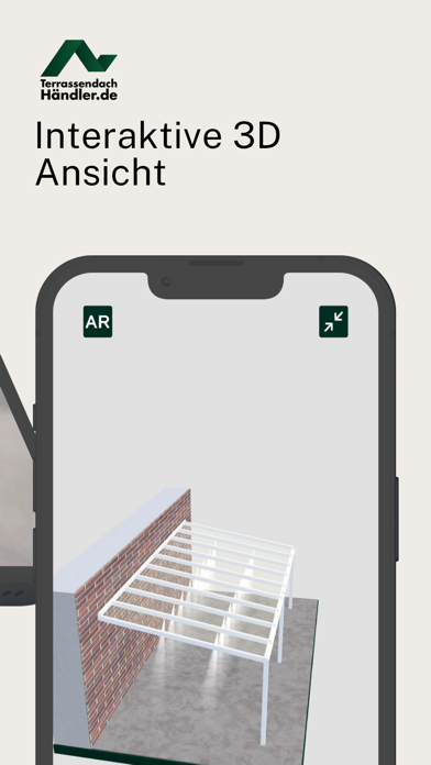 Terrassendach AR Screenshot