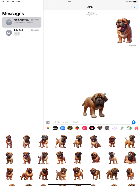 Screenshot #5 pour Mastiff Stickers