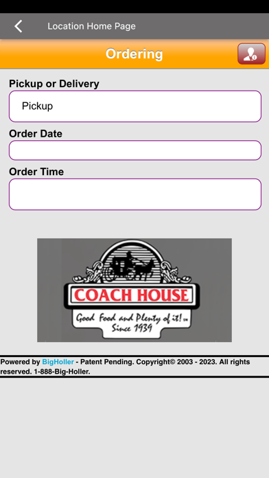 Coach House Diner Screenshot