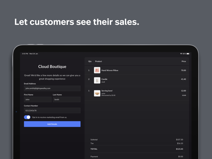 Lightspeed Display X