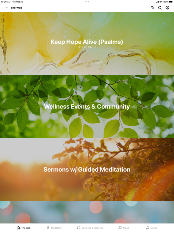 The Well NYC iPad screenshot 1 - Education app