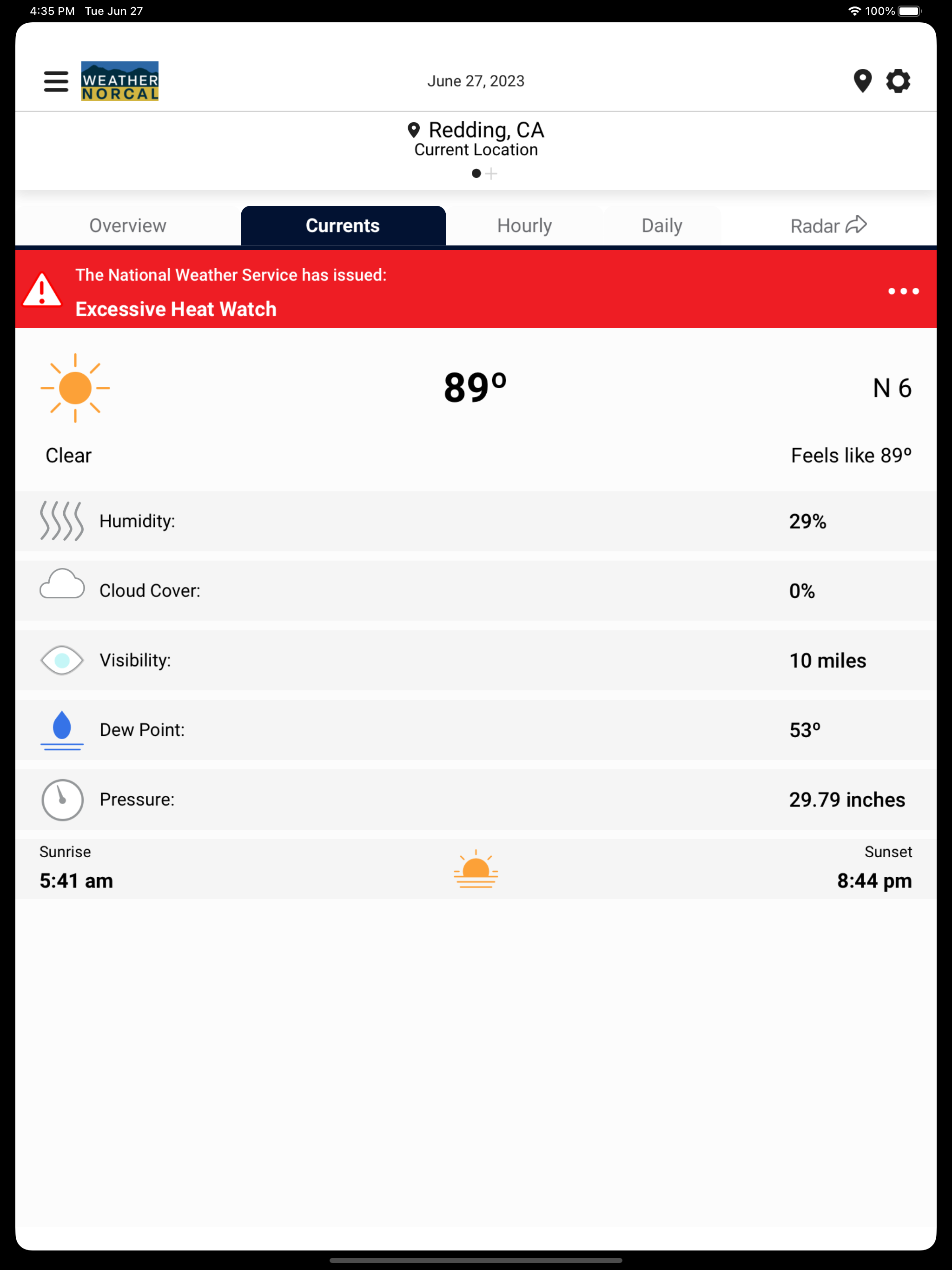 Weather NorCal