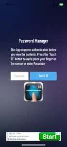 Finger Vault Password Manager screenshot #1 for iPhone