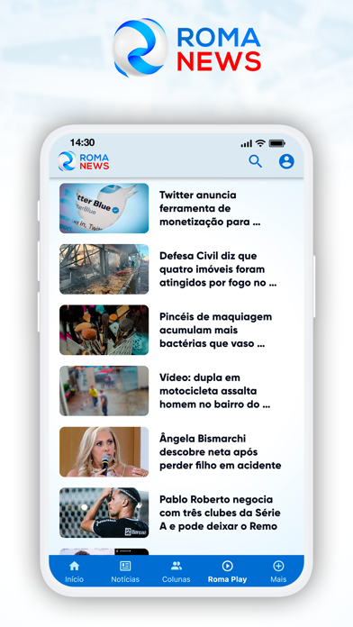 Roma News Portal Screenshot