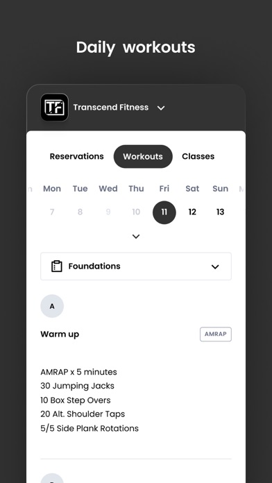 Transcend Fitness TF Screenshot