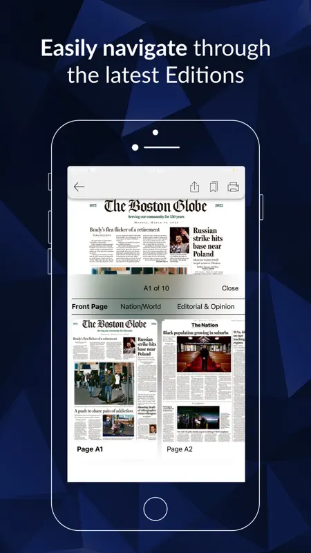 The Boston Globe ePaper screenshot 2 of 5