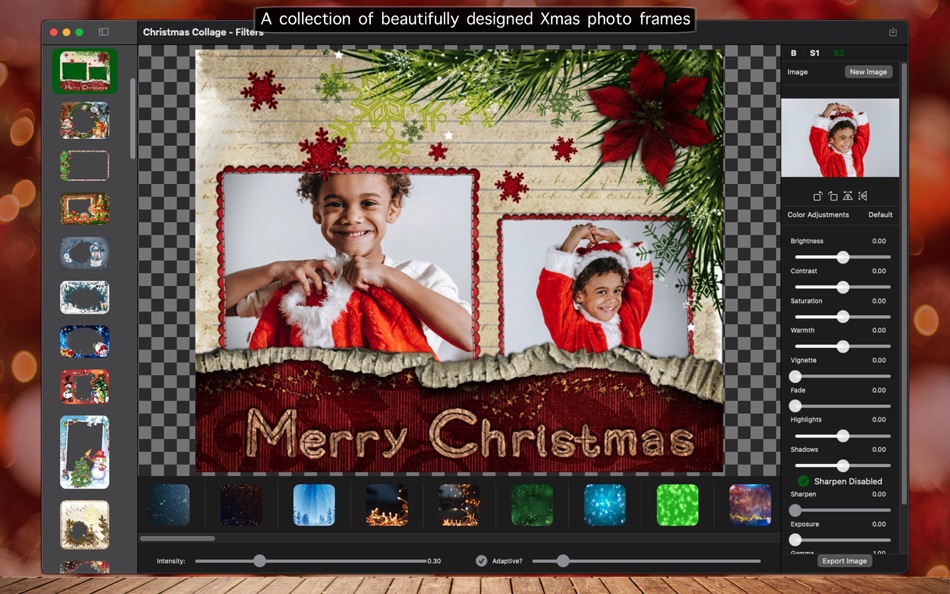 #2. Christmas Collage - Filters (macOS) 由: BraveCloud