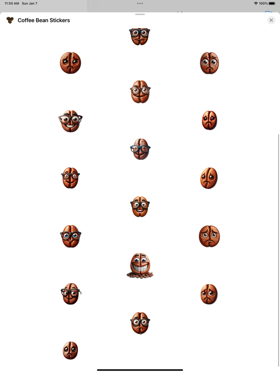 Screenshot #5 pour Coffee Bean Stickers
