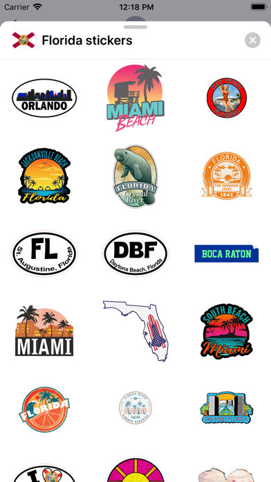 Florida emoji - USA stickers Screenshot