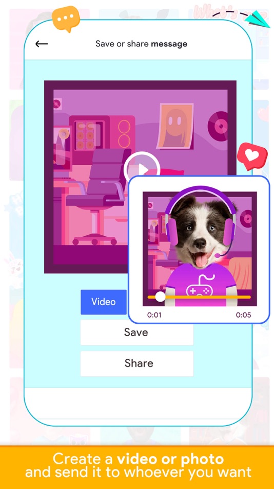 #5. Greeting cards with messages (iOS) 由: Classic fairy tales Interactive book for kids