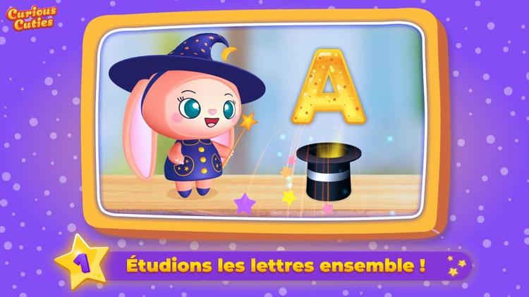 French alphabet with Bunny